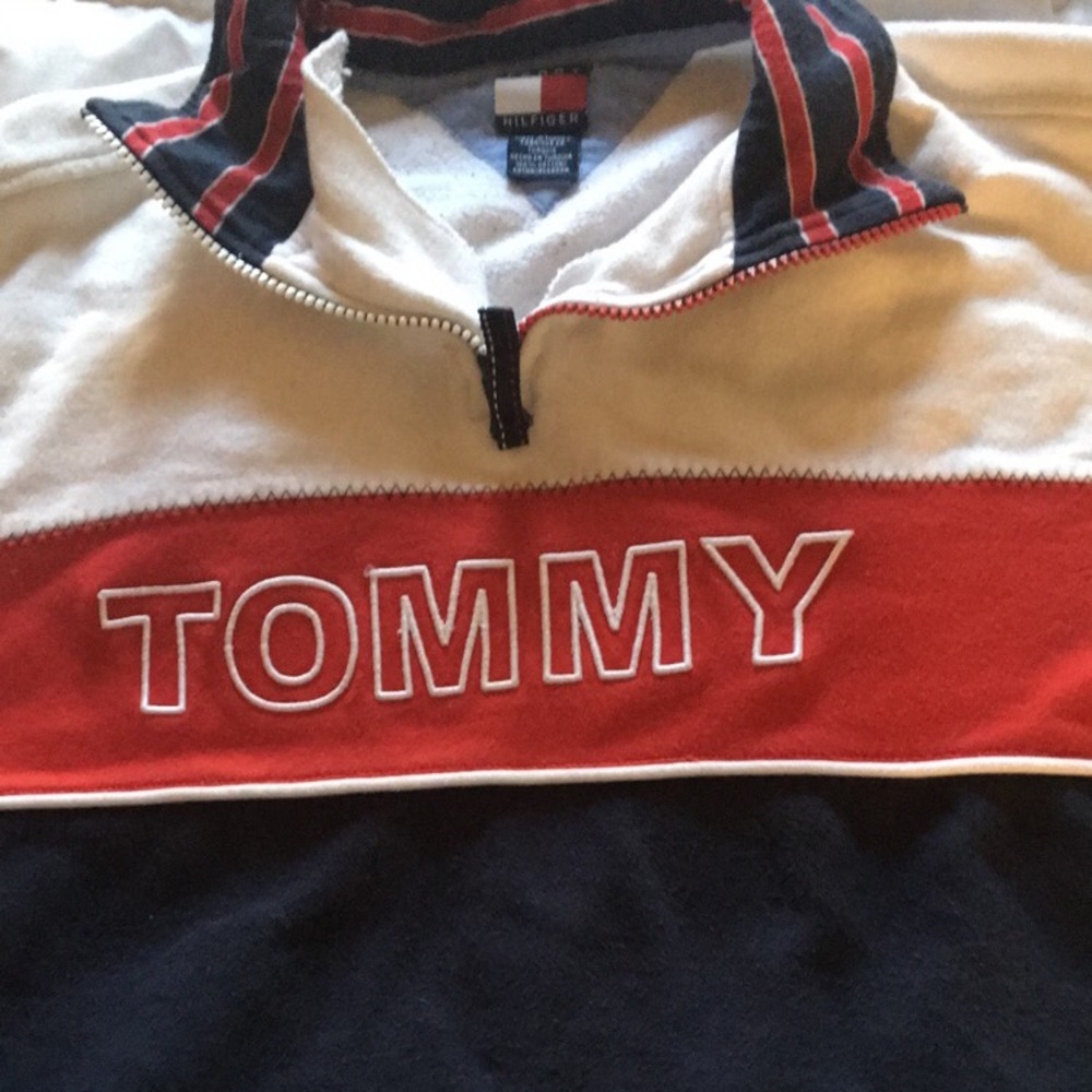 Tommy Hilfiger half zip pullover sweater